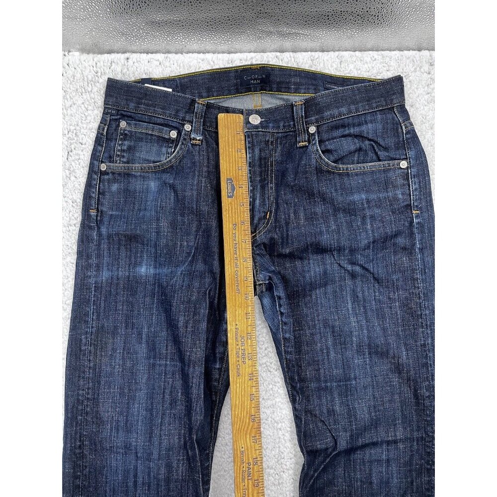 Citizens of Humanity Sid Jeans Mens 32x32 Dark Wash Straight Leg Stretch Denim - Picture 6 of 16